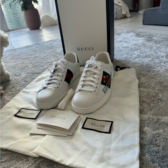 🔥ACE GUCCI BAND SNEAKERS 🔥 LOW TOP AUTHENTIC - Picture 5 of 7